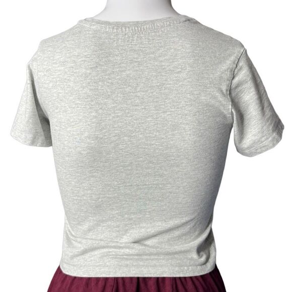 Kid Nation Short Sleeve High Neck Short Sleeve Top Grey Size XS - Picture 2 of 3